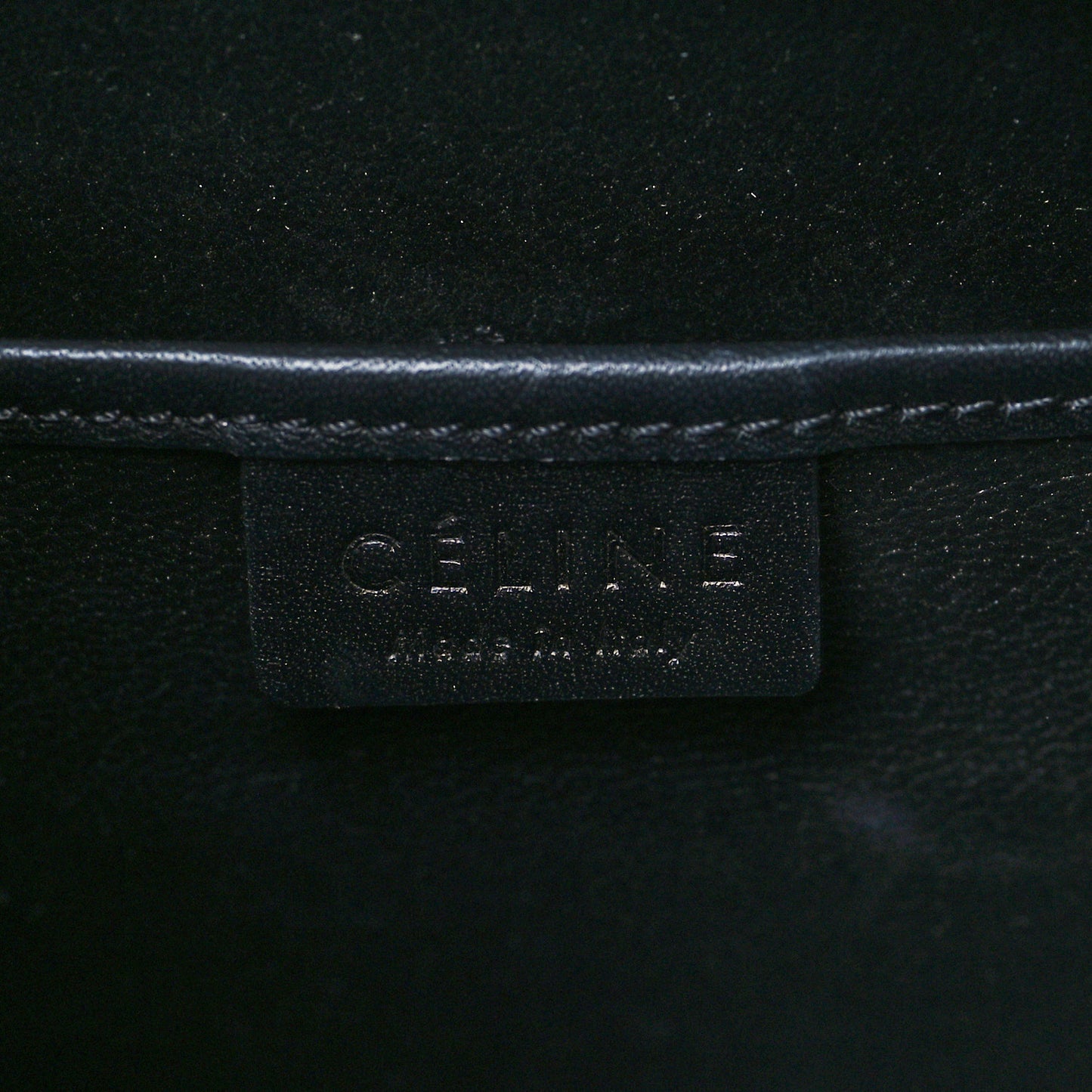 Drummed Calfskin Suede Nano Tri-Color Luggage Amber