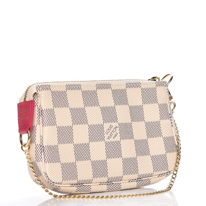 Louis Vuitton Damier Azur 2017 Christmas Animation Mini Pochette Accessories 3 of 7