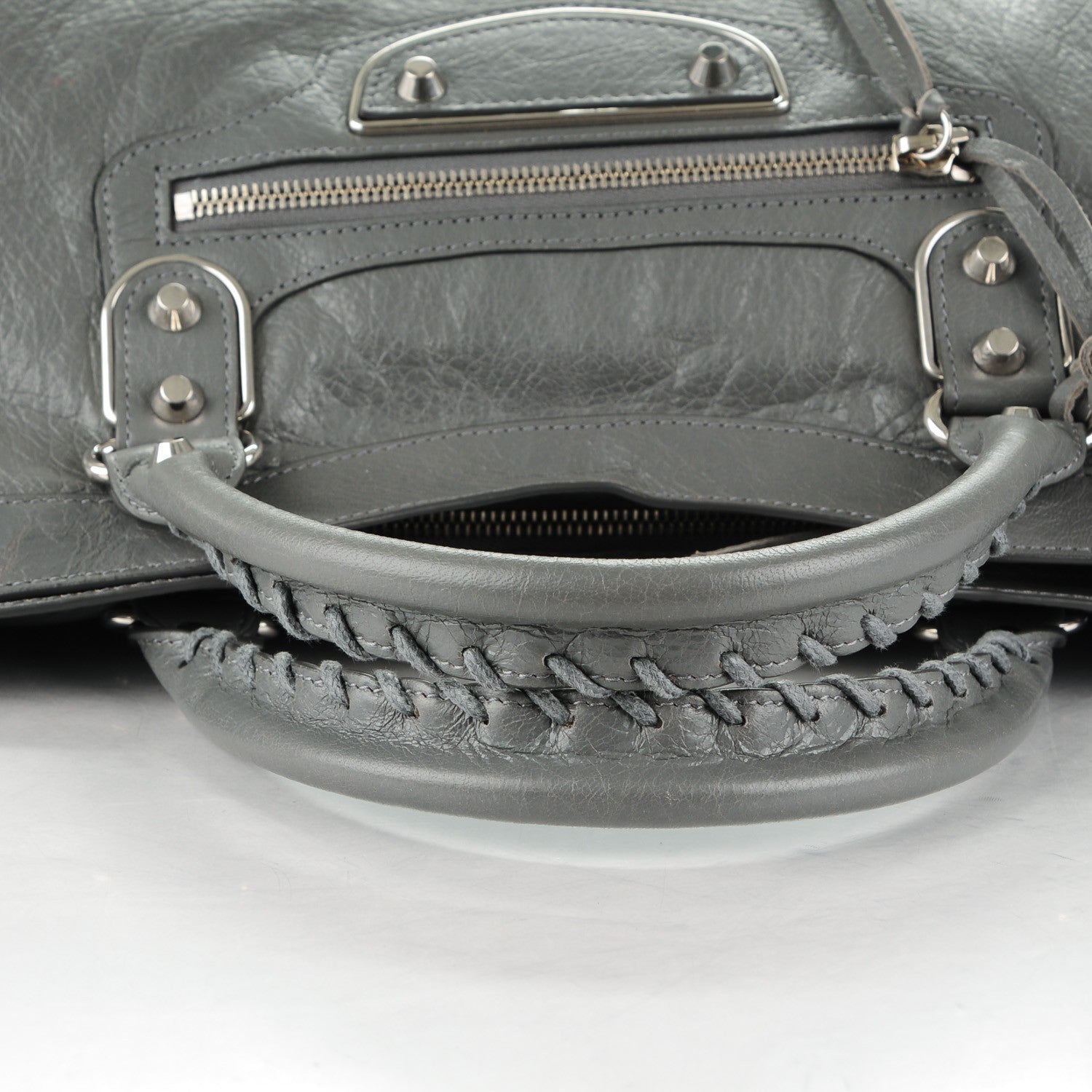 Balenciaga Agneau Silver Metallic Edge Hardware City Gris Cendre 4 of 8