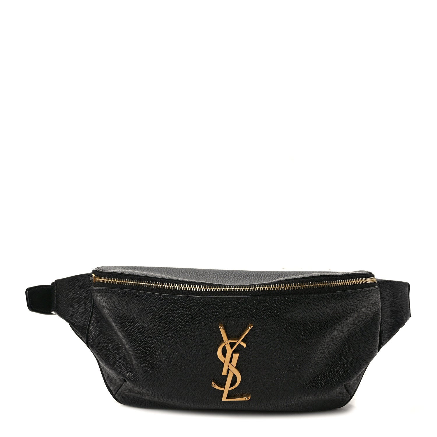 Saint Laurent Grain De Poudre Monogram Belt Bag Black 1 of 10