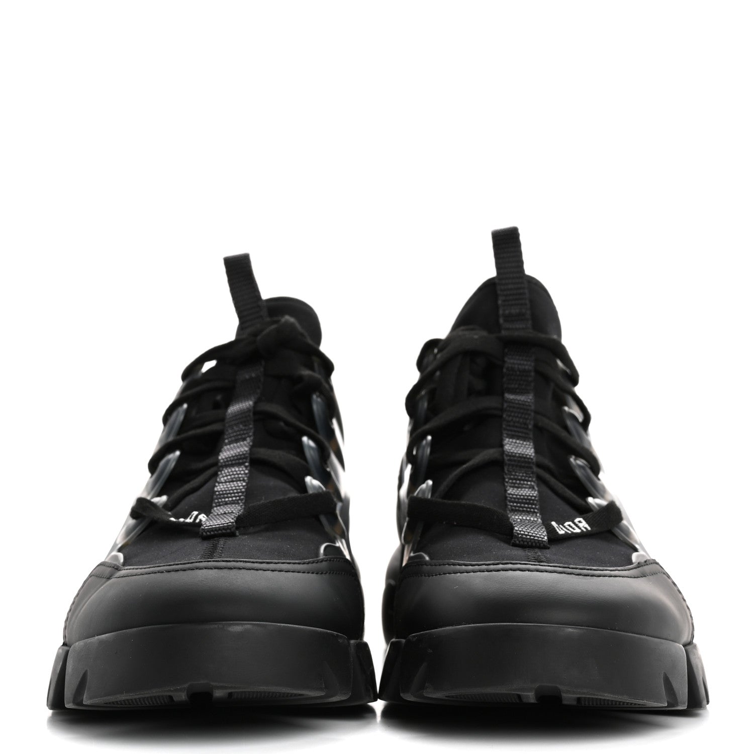 Christian Dior Neoprene Rubber Womens D-Connect Sneakers 38 Black 3 of 12