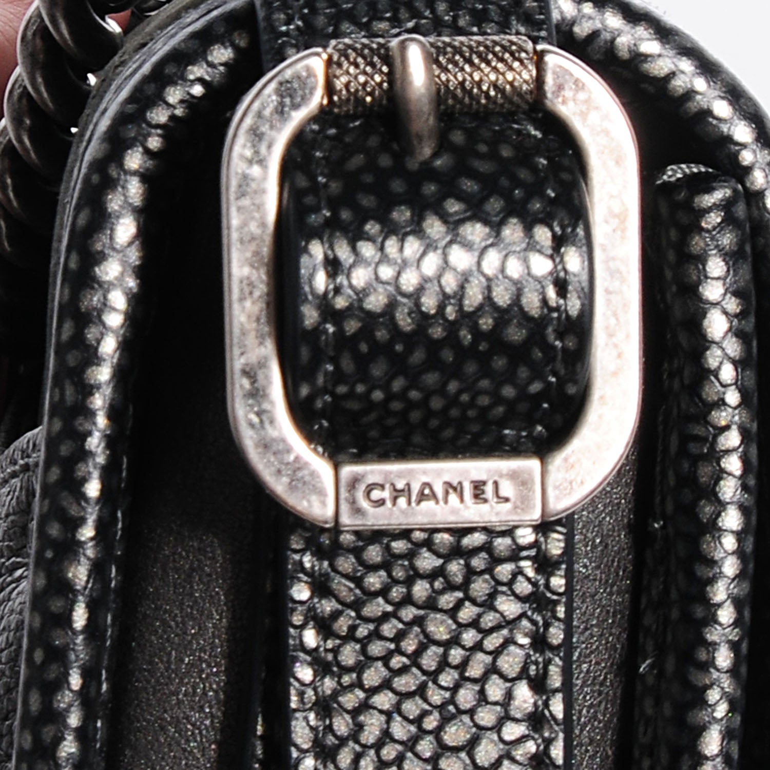 Chanel Iridescent Calfskin Back To School Mini Crossbody Flap Anthracite 9 of 20