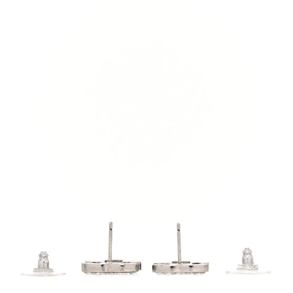 Chanel Crystal CC Earrings Silver 3 of 4