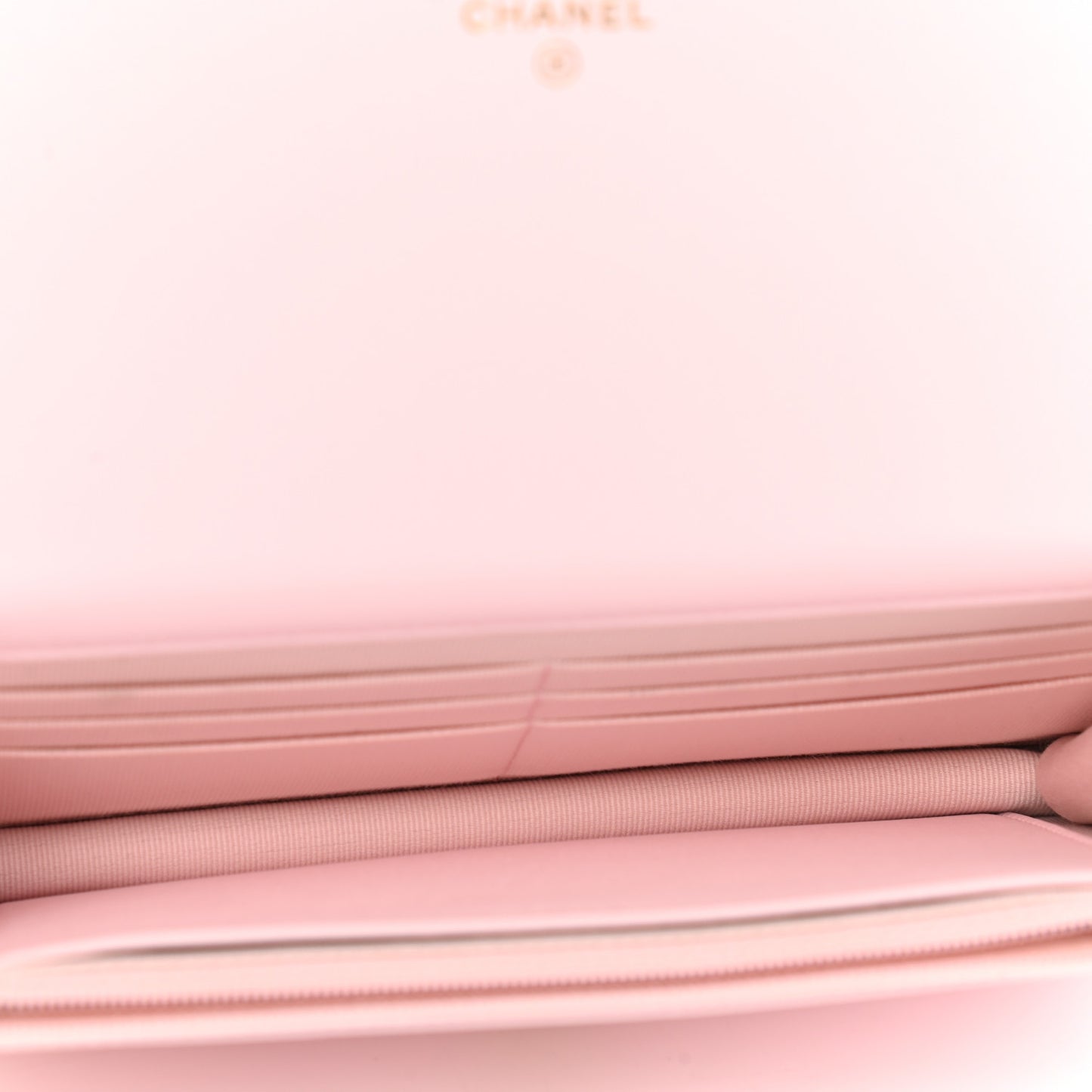 Lambskin Quilted Pearl Wallet On Chain WOC Pink