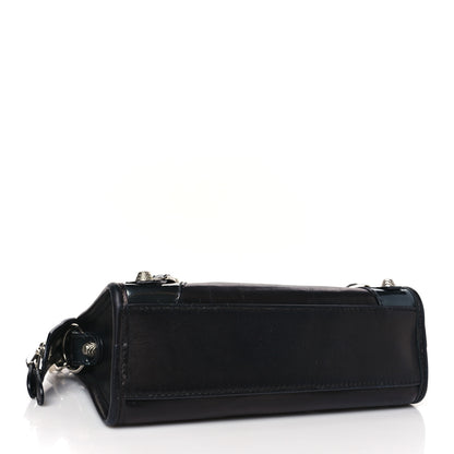 Balenciaga Smooth Calfskin Metallic Patent Giant 12 Silver Hardware Mini City Black Gris 4 of 9