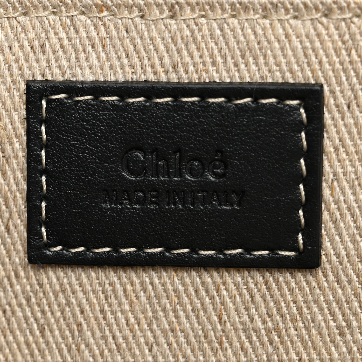Chloe Denim Calfskin Large Braided Woody Ribbon Tote  Blue 6 of 10