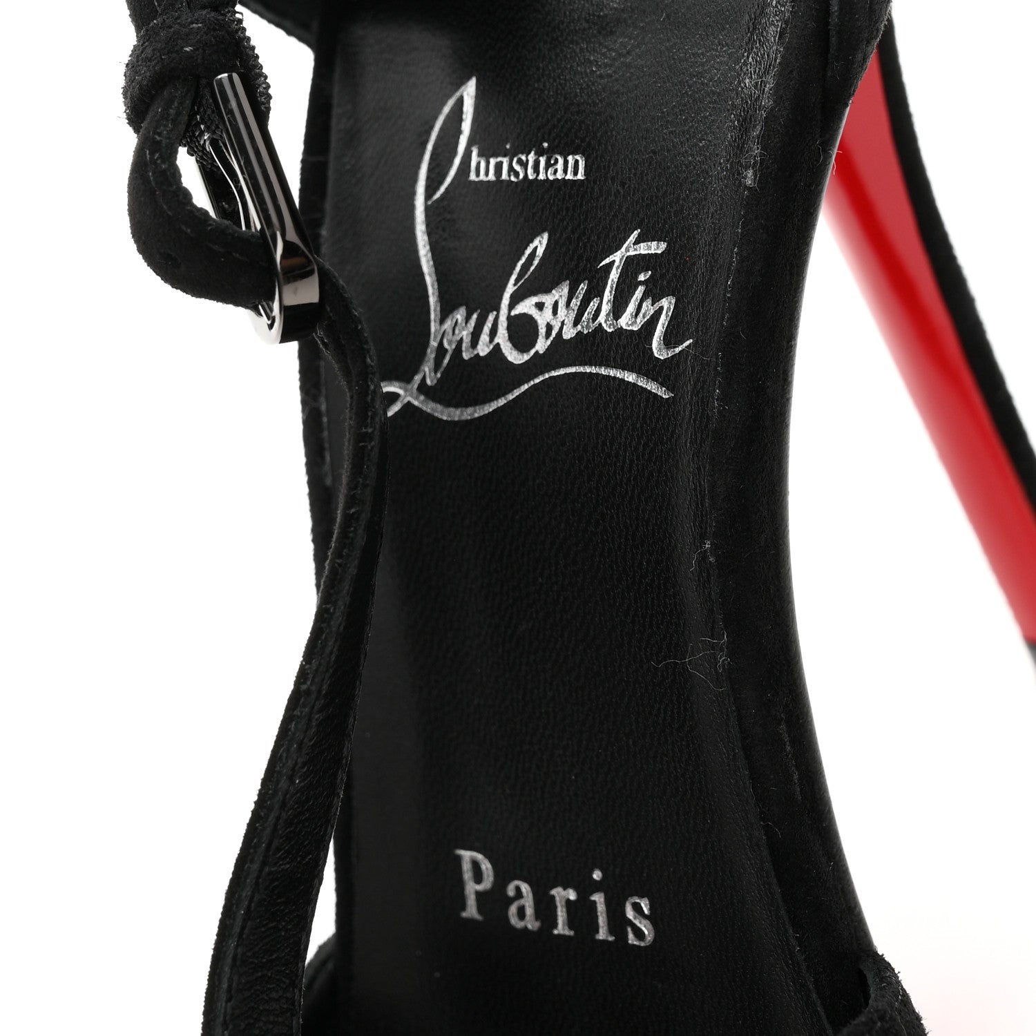 Christian Louboutin Veau Velours Miss Ziggyta 100 Pumps 36.5 Black