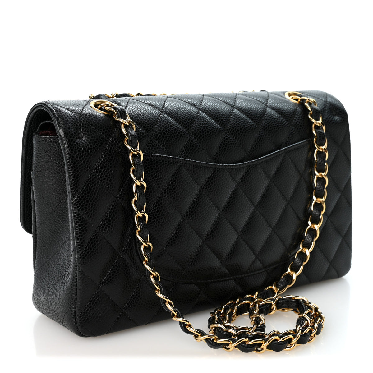 Chanel Caviar Quilted Medium Double Flap Black 3 of 10