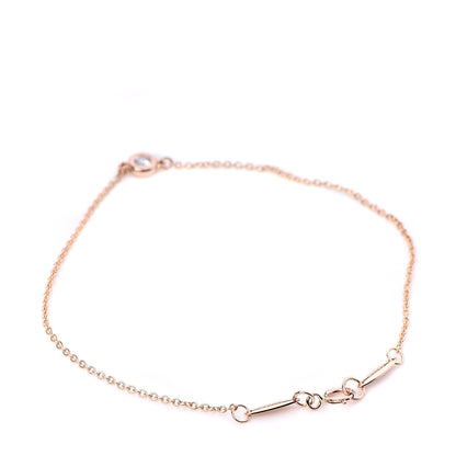 Tiffany 18K Rose Gold Diamond .08ct Elsa Peretti Diamonds by the Yard Bracelet 3 of 6