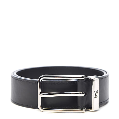 Louis Vuitton Calfskin 35mm Pont Neuf Belt 75 30 Black 1 of 6
