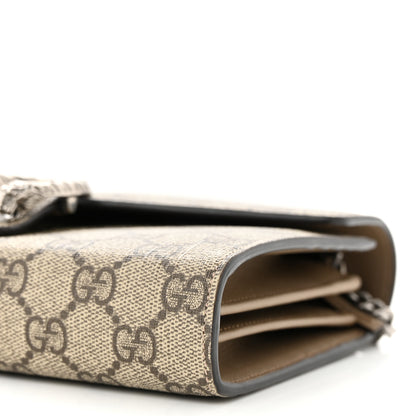 Gucci Calfskin GG Matelasse Chain Wallet Beige Taupe 10 of 11
