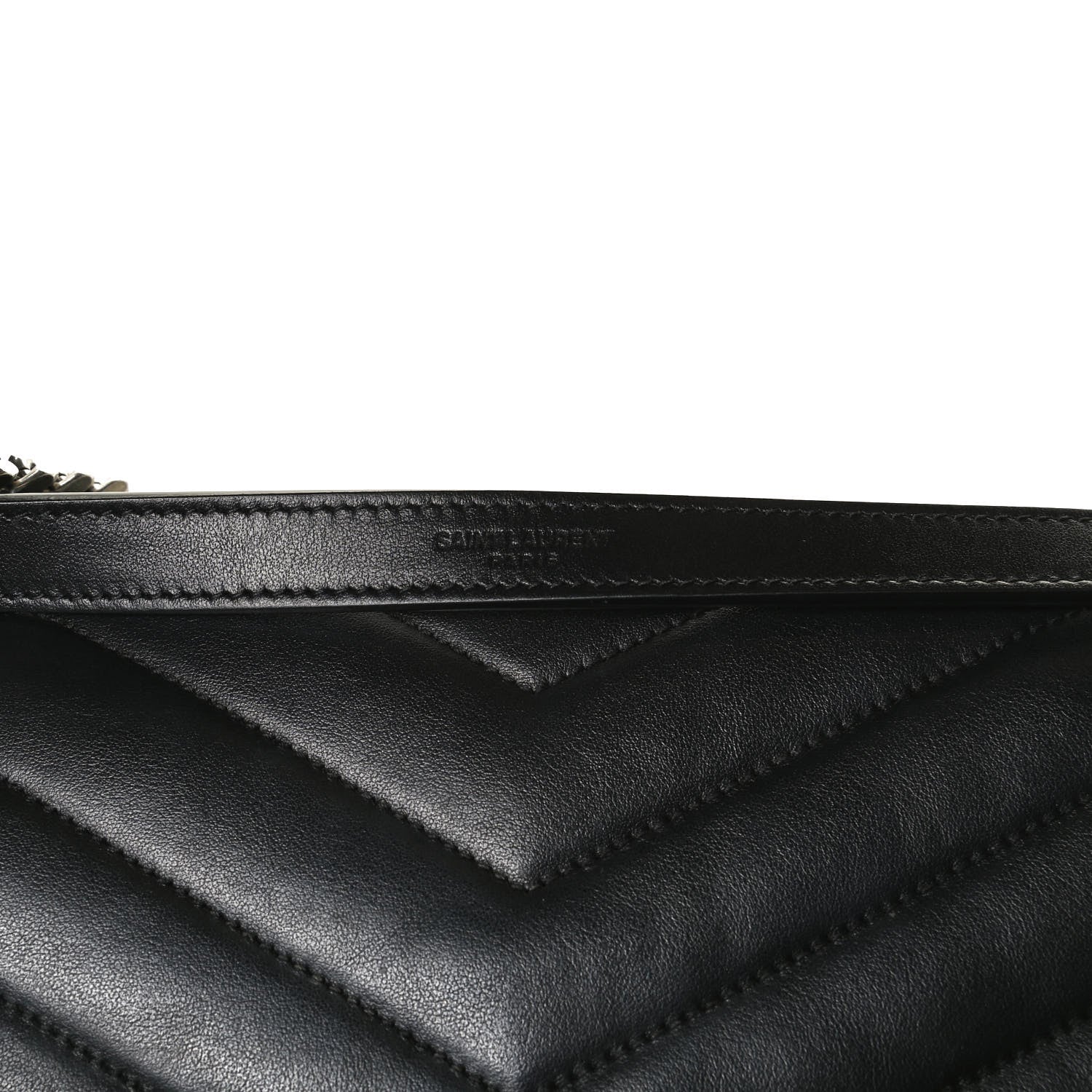 Saint Laurent Calfskin Y Quilted Monogram Large Loulou Chain Satchel Black 14 of 21