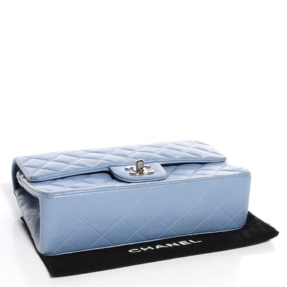Chanel Lambskin Small Double Flap Light Blue 6 of 8