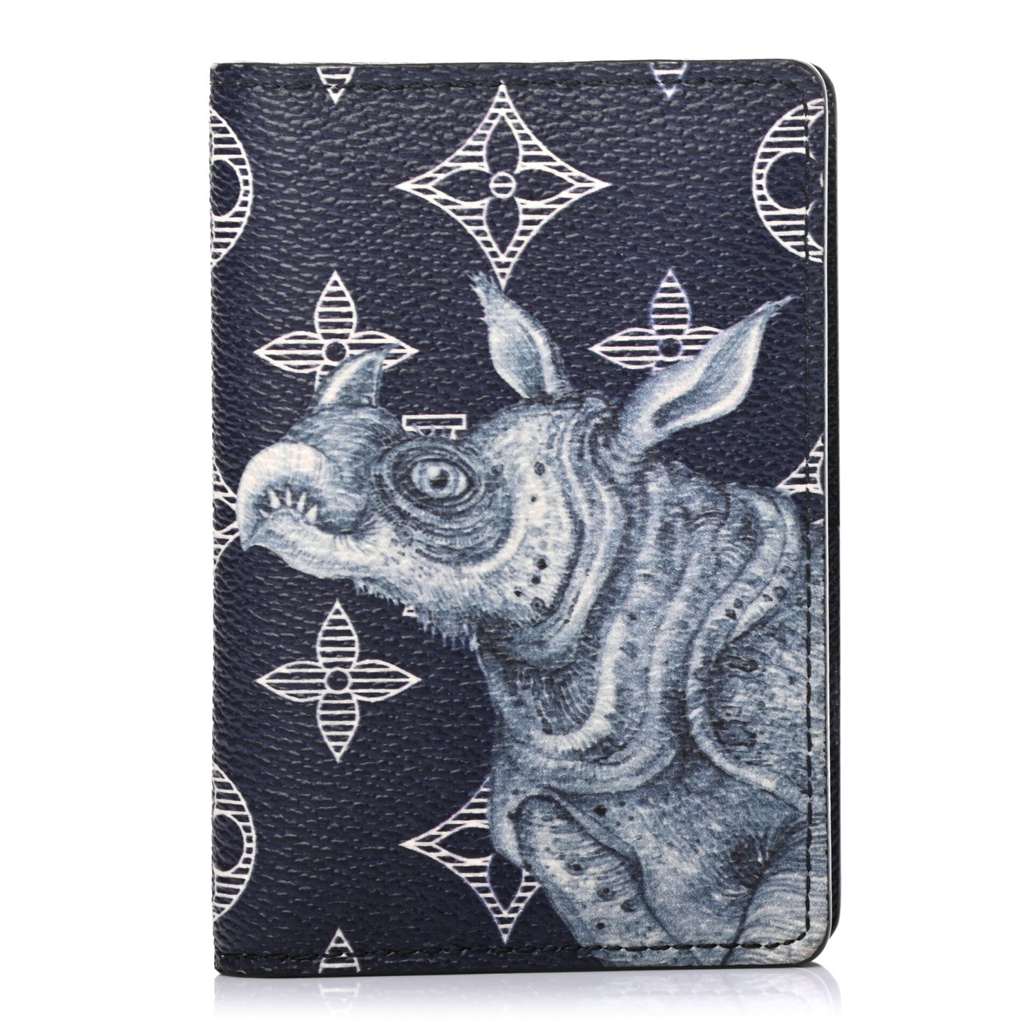 Louis Vuitton Savane Monogram Chapman Rhinoceros Pocket Organizer Encre 1 of 7