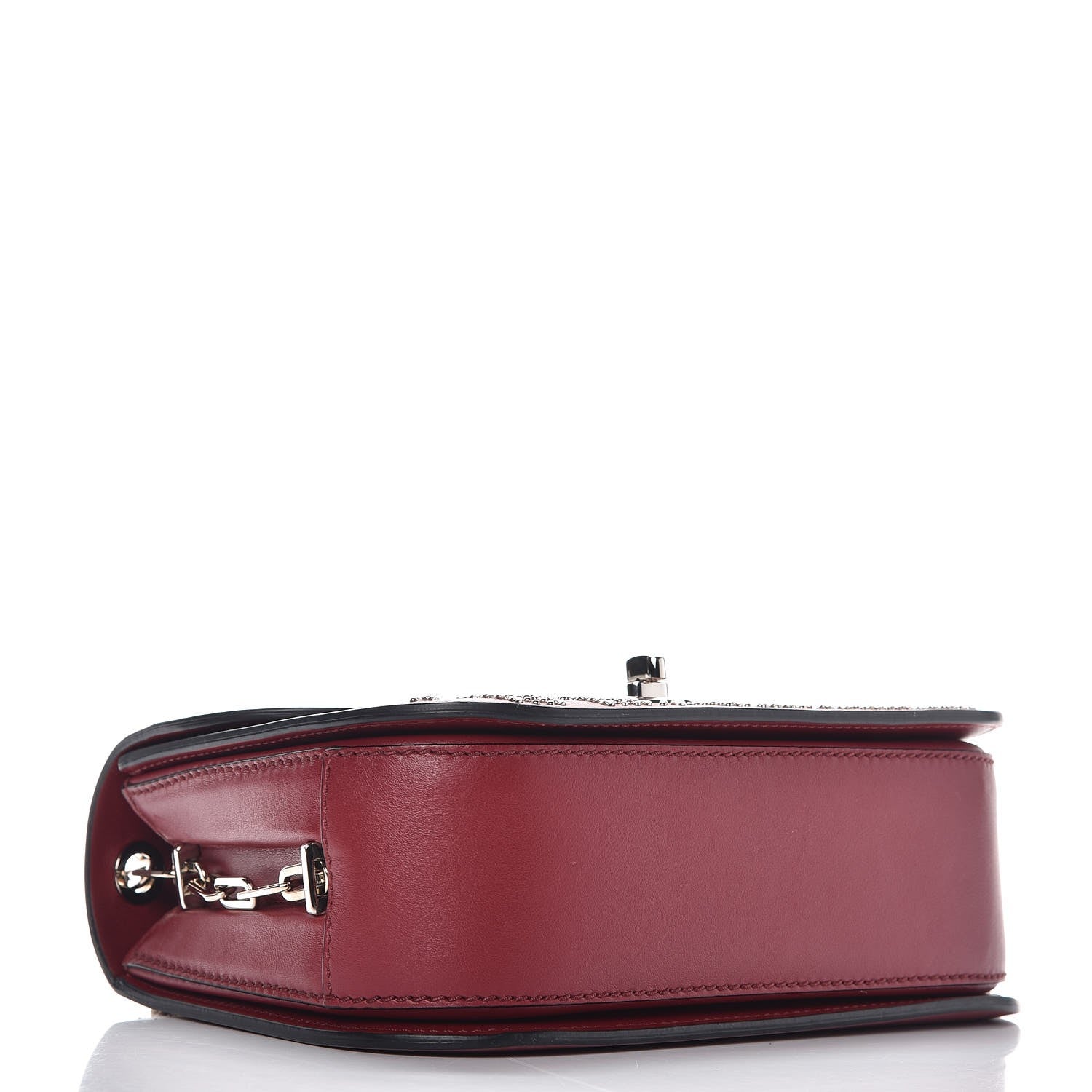 Valentino Garavani Vitello Loveblade Embellished Chain Flap Bag Rubino 4 of 6