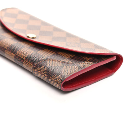 Louis Vuitton Damier Ebene Caissa Wallet Cherry 8 of 8
