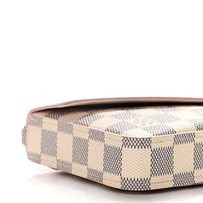 Louis Vuitton Damier Azur Calfskin Pochette Felicie Eau de Rose 8 of 10