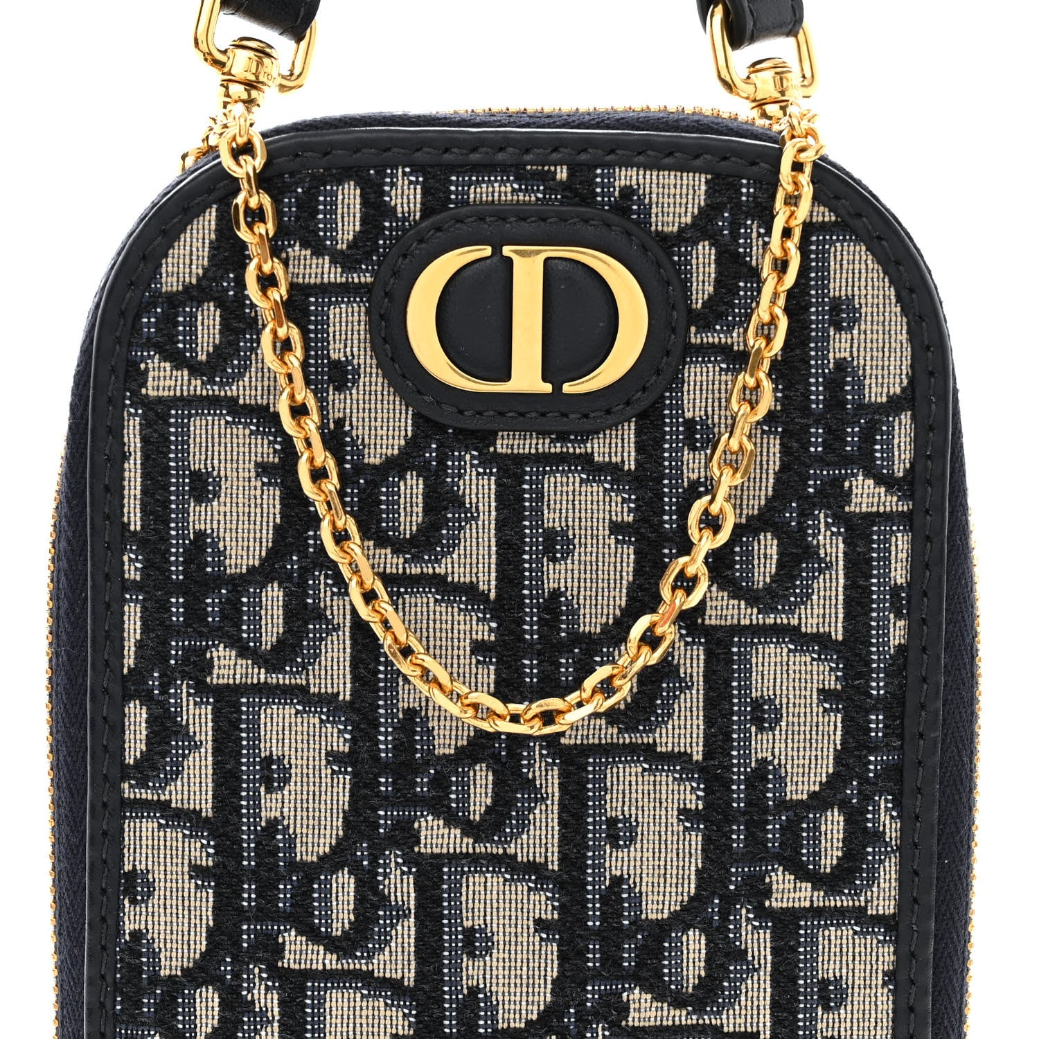 Christian Dior Oblique 30 Montaigne Phone Holder Blue 9 of 12