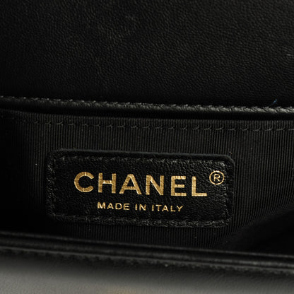 Chanel Lambskin Quilted Small Boy Flap Black 11 of 13