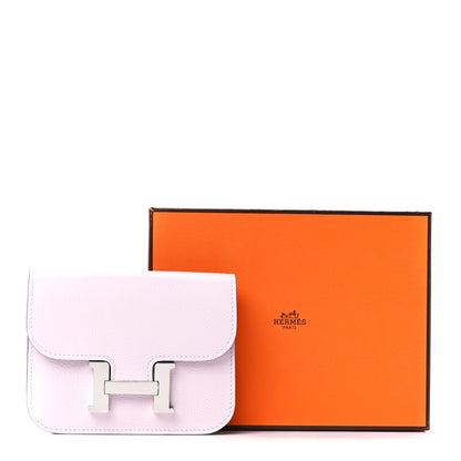 Hermes Evercolor Constance Slim Wallet Mauve Pale 15 of 15