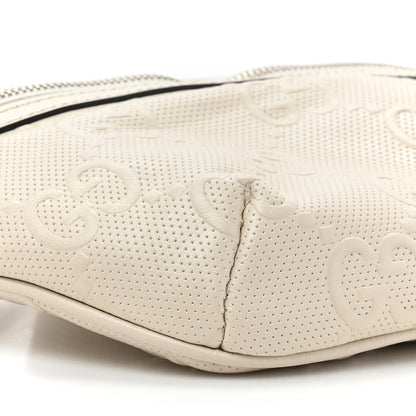 Gucci Calfskin GG Tennis Embossed Belt Bag Mystic White 9 of 11