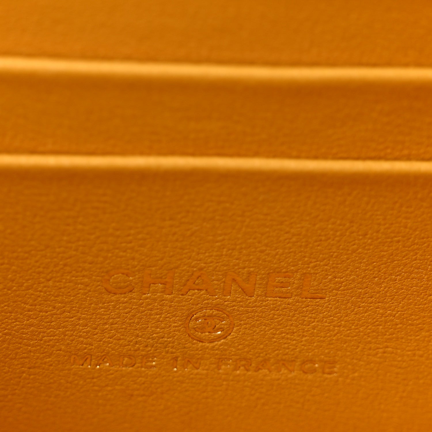 Chanel Lambskin Quilted Small Top Handle Vanity Case With Chain Light Brown Yellow 6 of 12