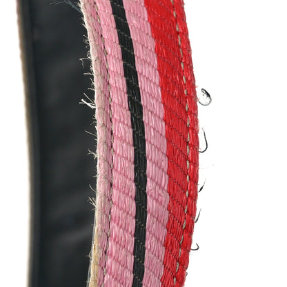 Stella McCartney Raffia Striped Logo Tote Red 12 of 15