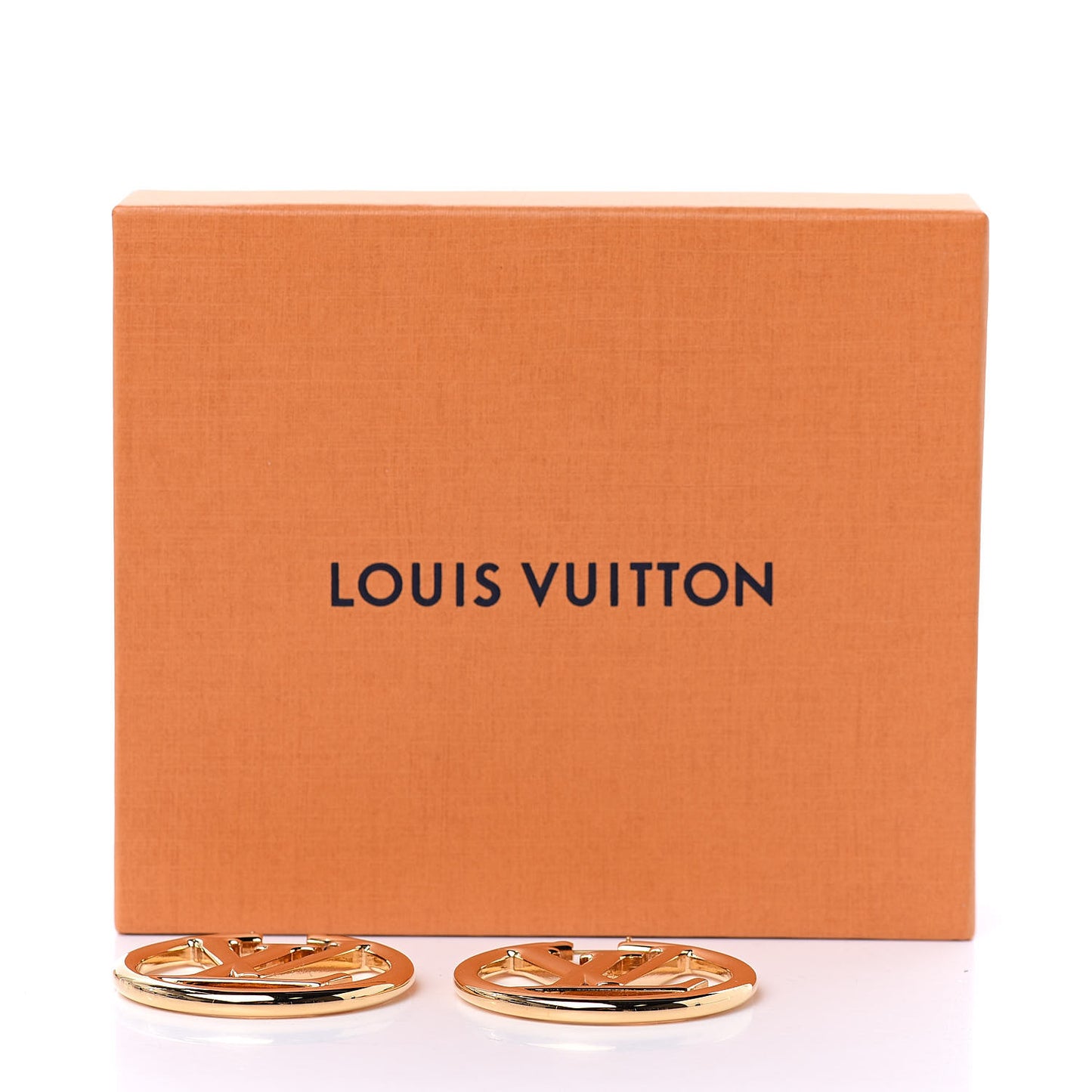 Metal Louise Hoop Earrings Gold