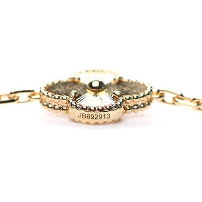 Van Cleef & Arpels 18K Yellow Gold 10 Motifs Guilloche Vintage Alhambra Necklace 5 of 6