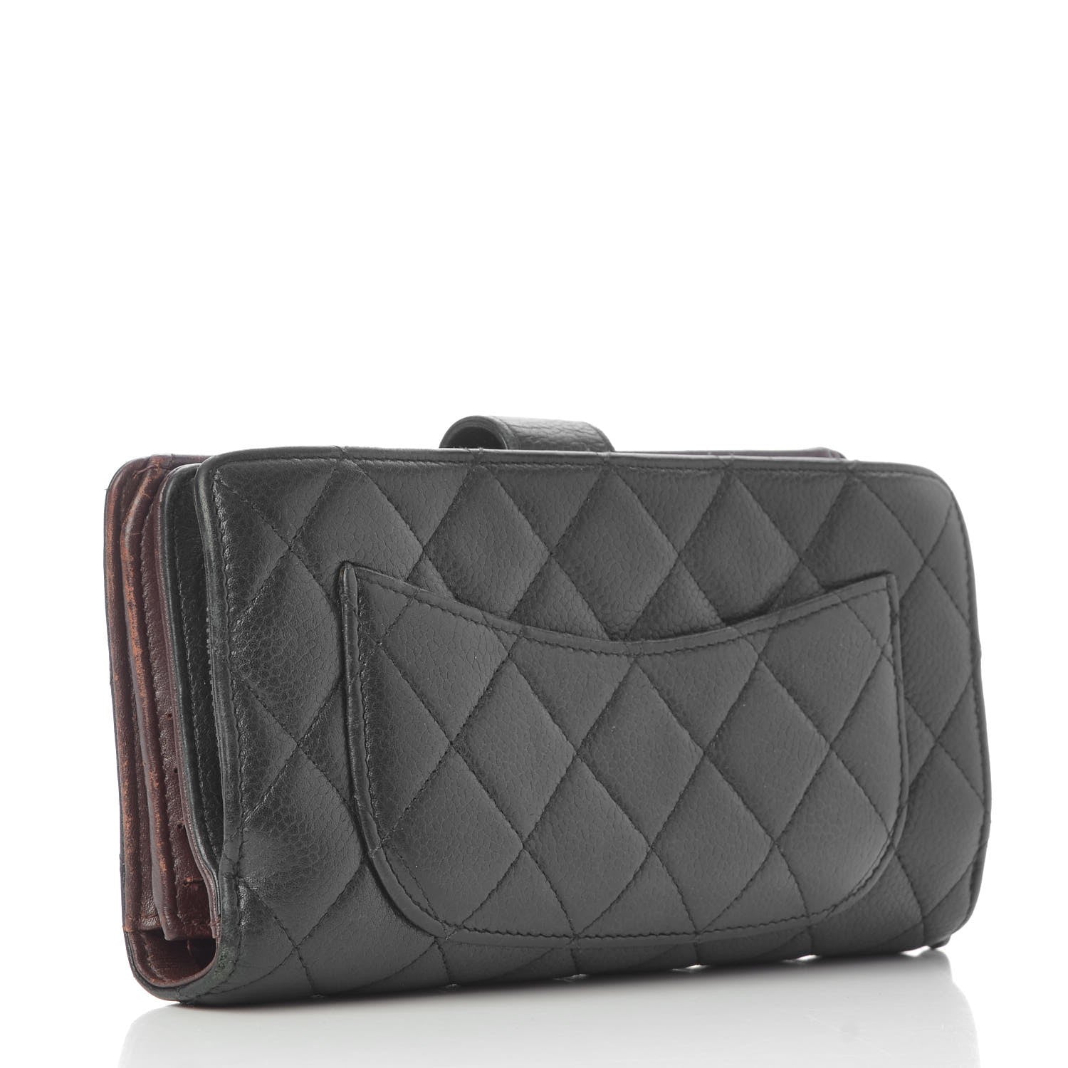 Chanel Caviar Quilted CC French Wallet Black 3 of 14