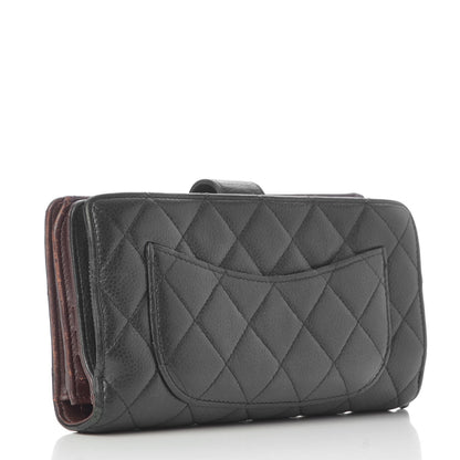 Chanel Caviar Quilted CC French Wallet Black 3 of 14