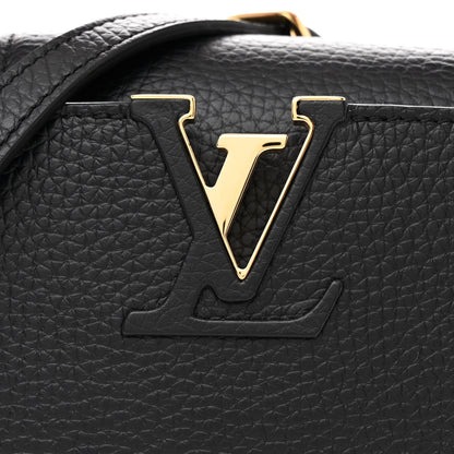 Louis Vuitton Taurillon Braided Capucines Mini Black 8 of 12