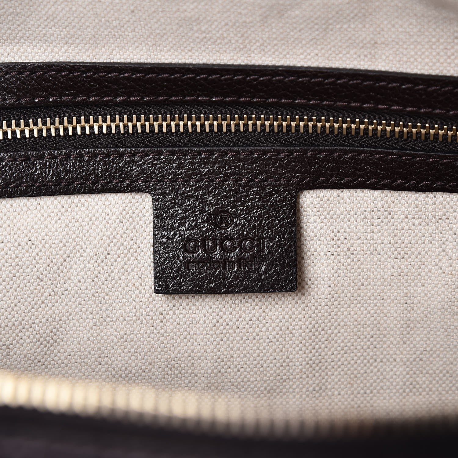 Gucci Monogram Vintage Web Medium Webby Bee Boston Dark Brown 8 of 13
