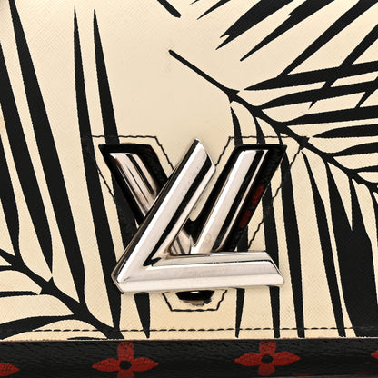 Louis Vuitton Monogram Palm Twist Chain Wallet Black White 7 of 9