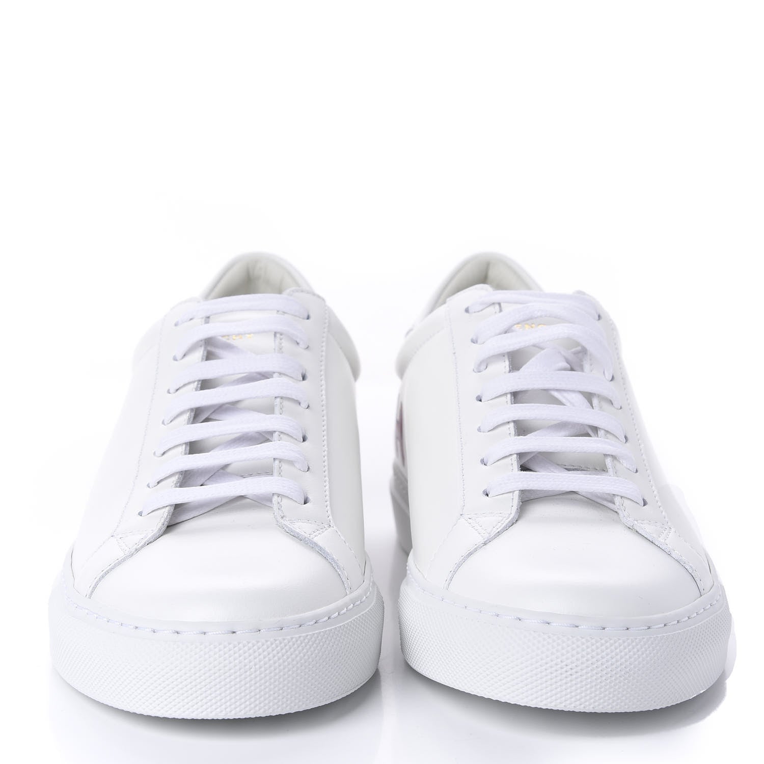 Givenchy Calfskin Logo Womens Urban Street Sneakers 38 White Red 2 of 12