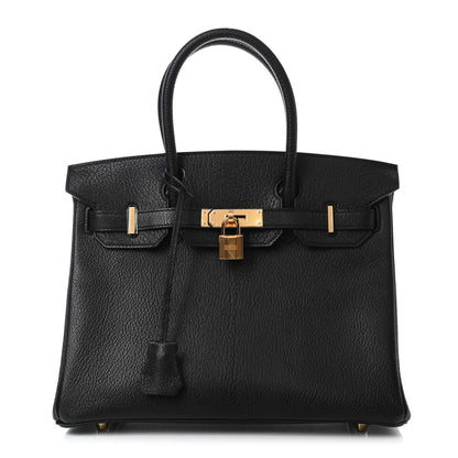 Hermes Chevre de Coromandel Birkin 30 Black 1 of 10
