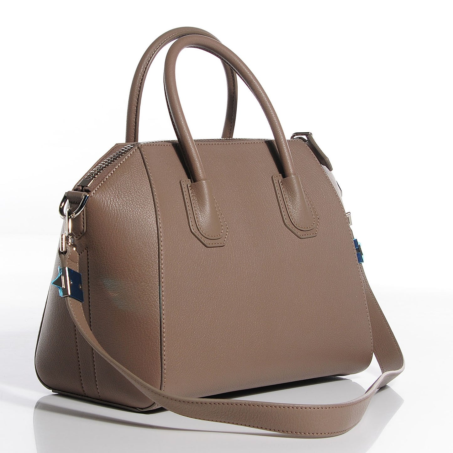 Sugar Goatskin Small Antigona Dark Sand