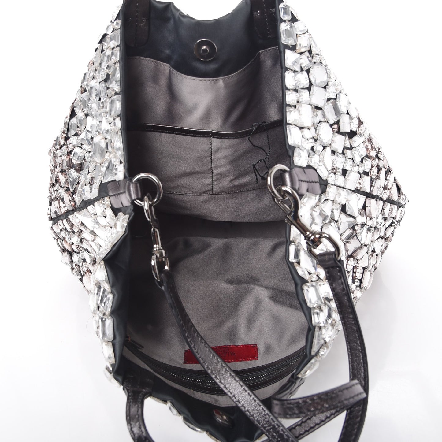 Vitello Crystal Ombre Tote Black