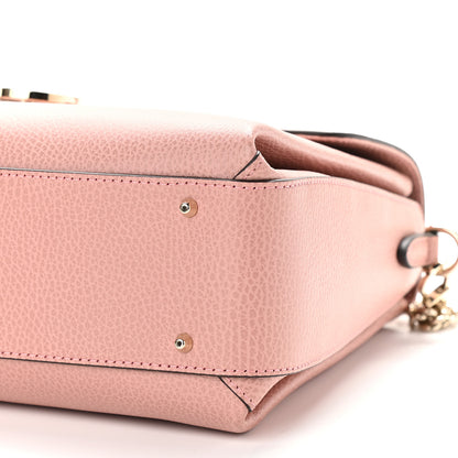 Gucci Dollar Calfskin Medium Interlocking G Top Handle Shoulder Bag Soft Pink 9 of 9