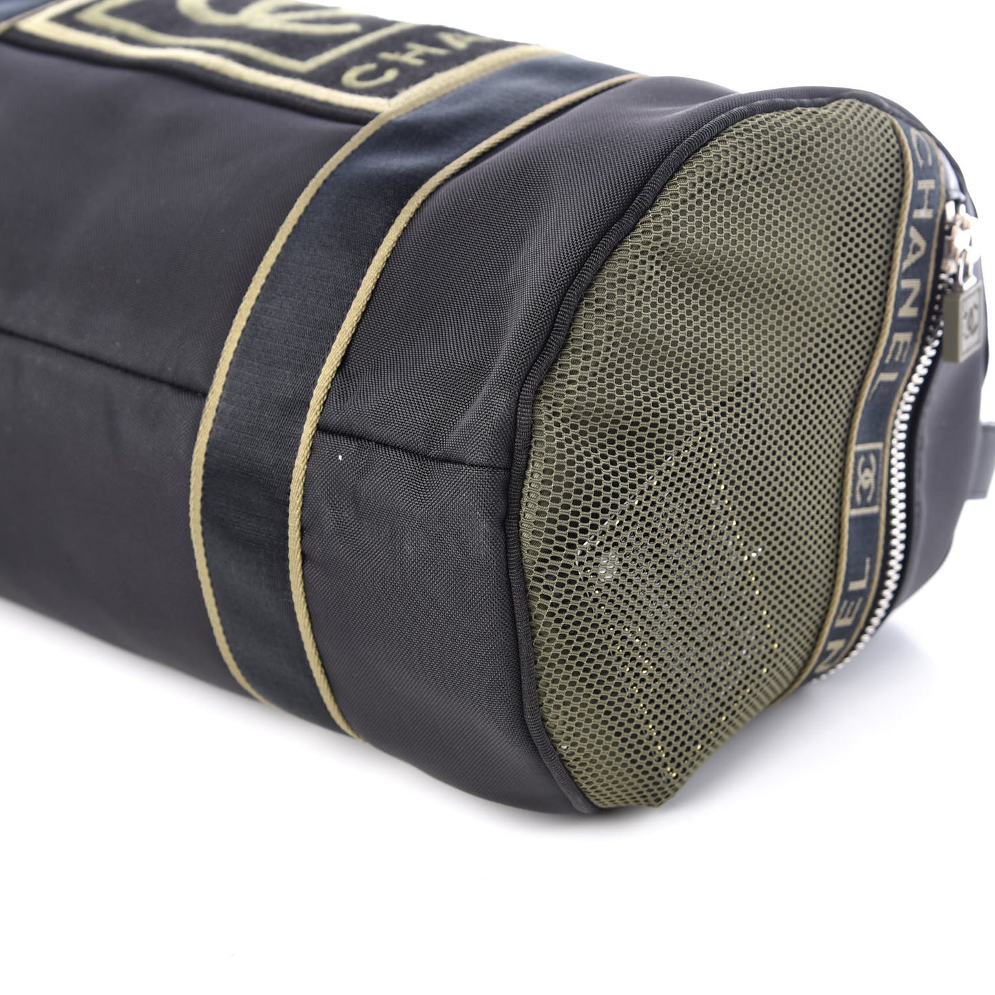 Nylon Sport Duffle Black Green