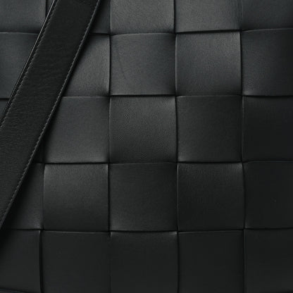 Bottega Veneta Lambskin Maxi Intrecciato Cassette Messenger Black 8 of 11