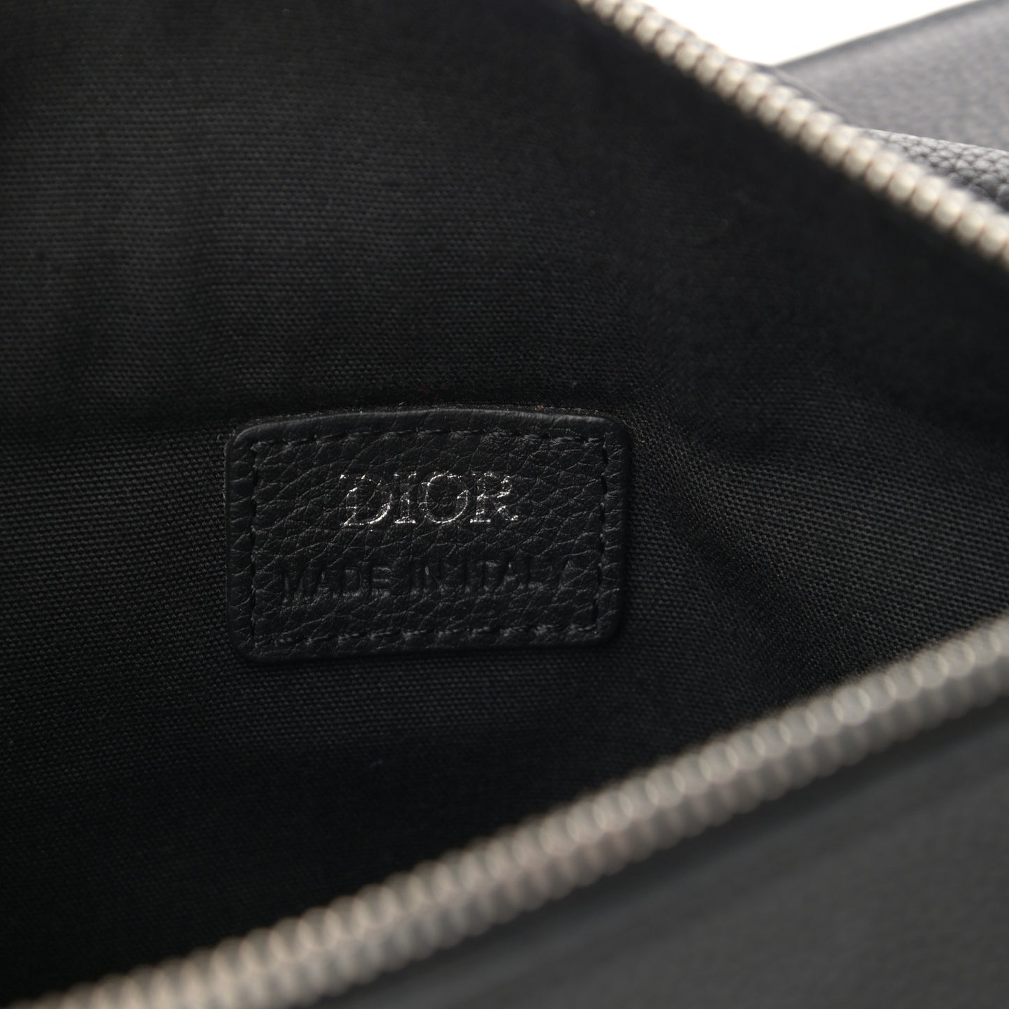 Grained Calfskin Kim Jones Saddle Bag Black