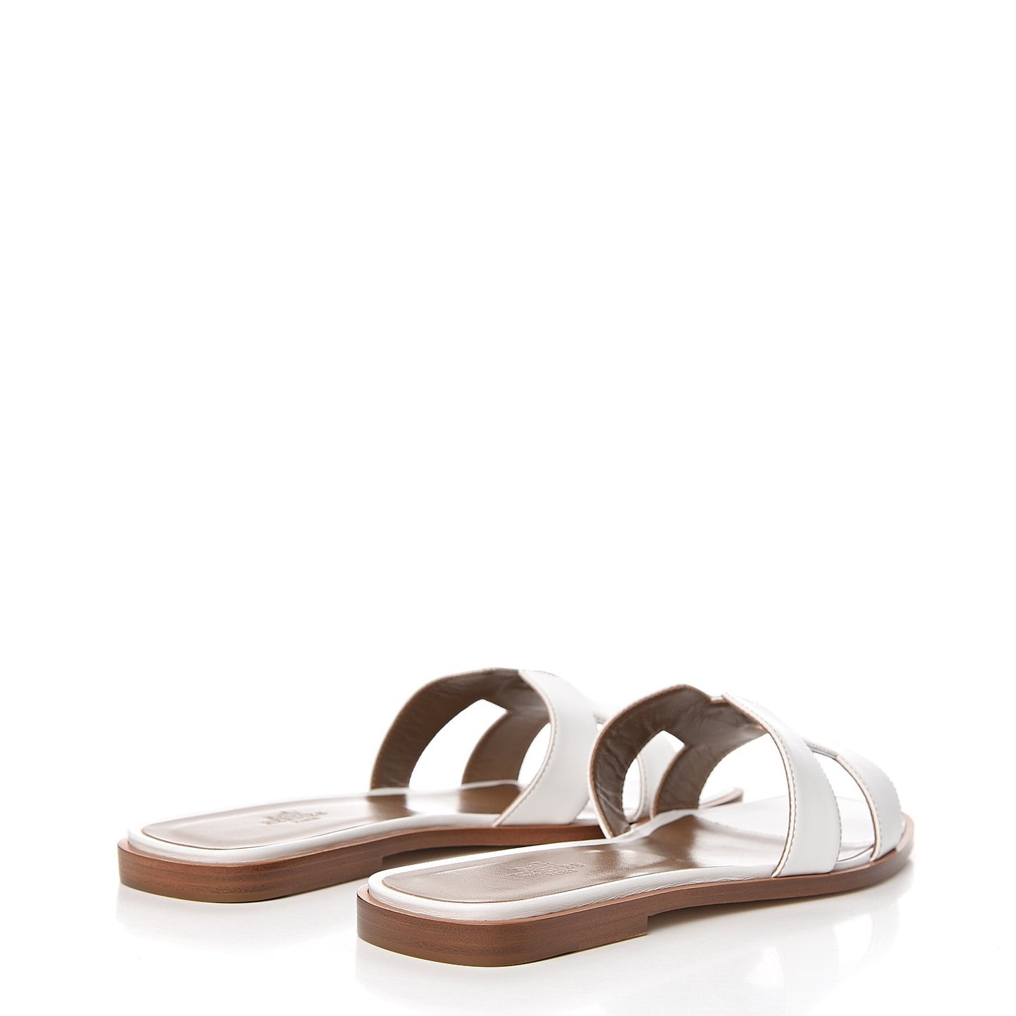 Box Calfskin Oran Sandals 40 White