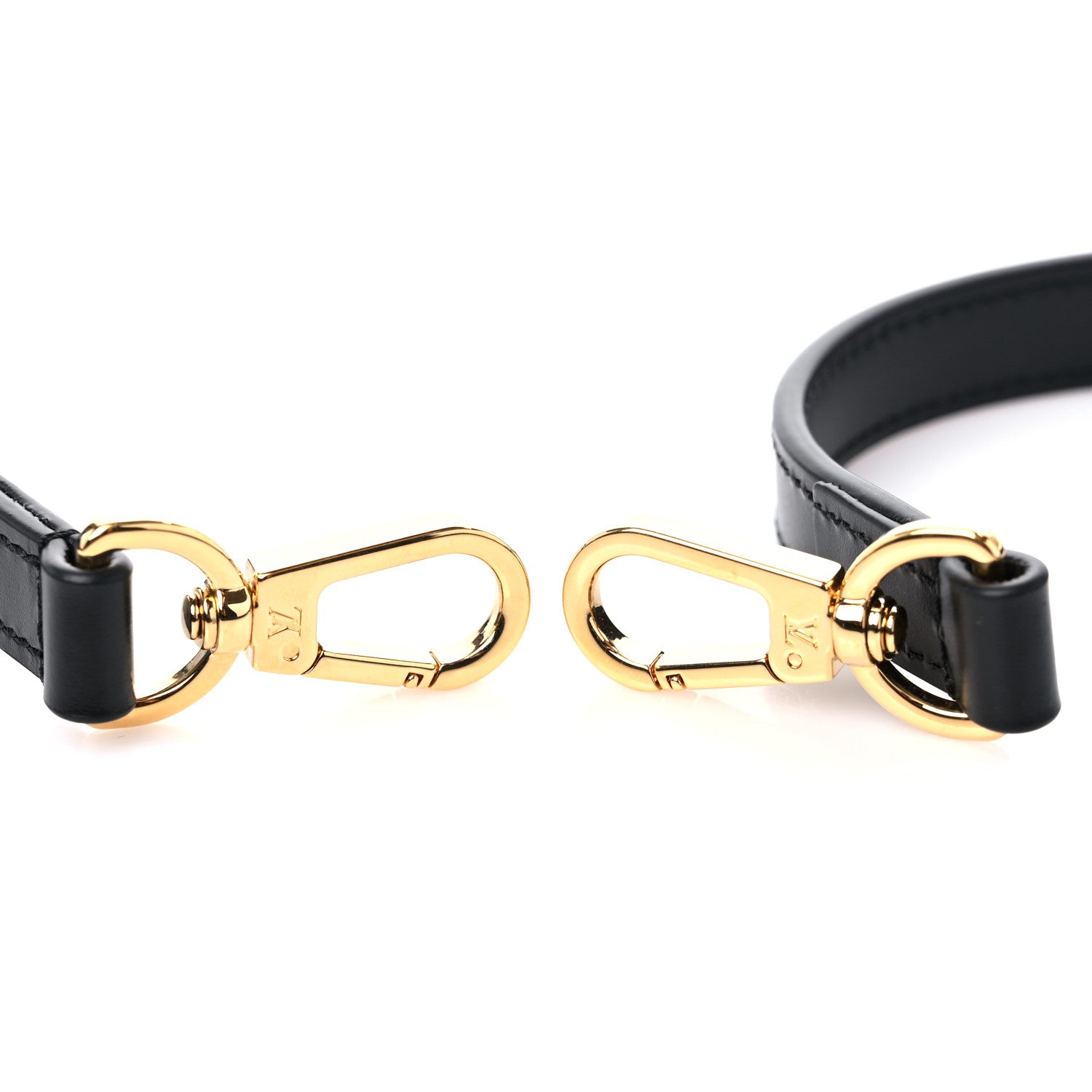 Louis Vuitton Calfskin Alma BB Shoulder Strap Black 3 of 3