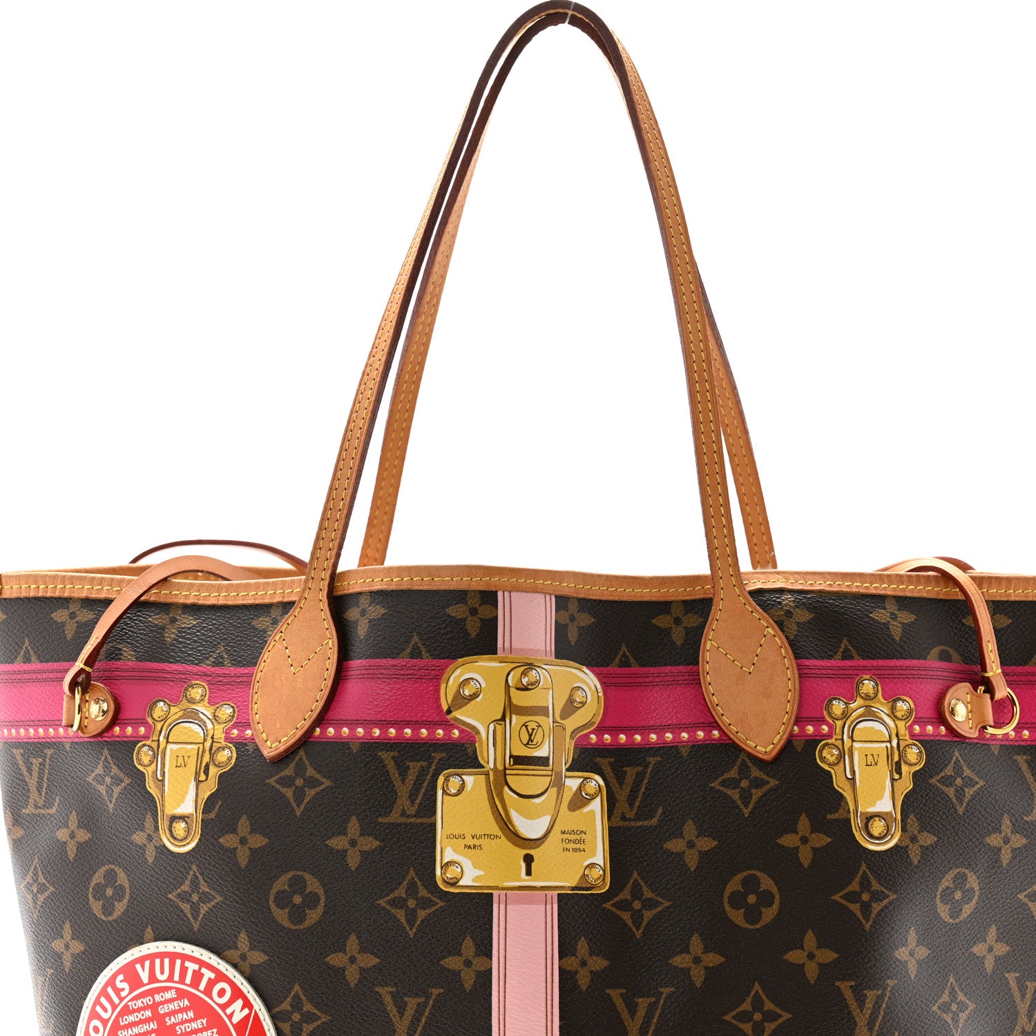 Louis Vuitton Monogram Summer Trunks Neo Neverfull MM 9 of 12