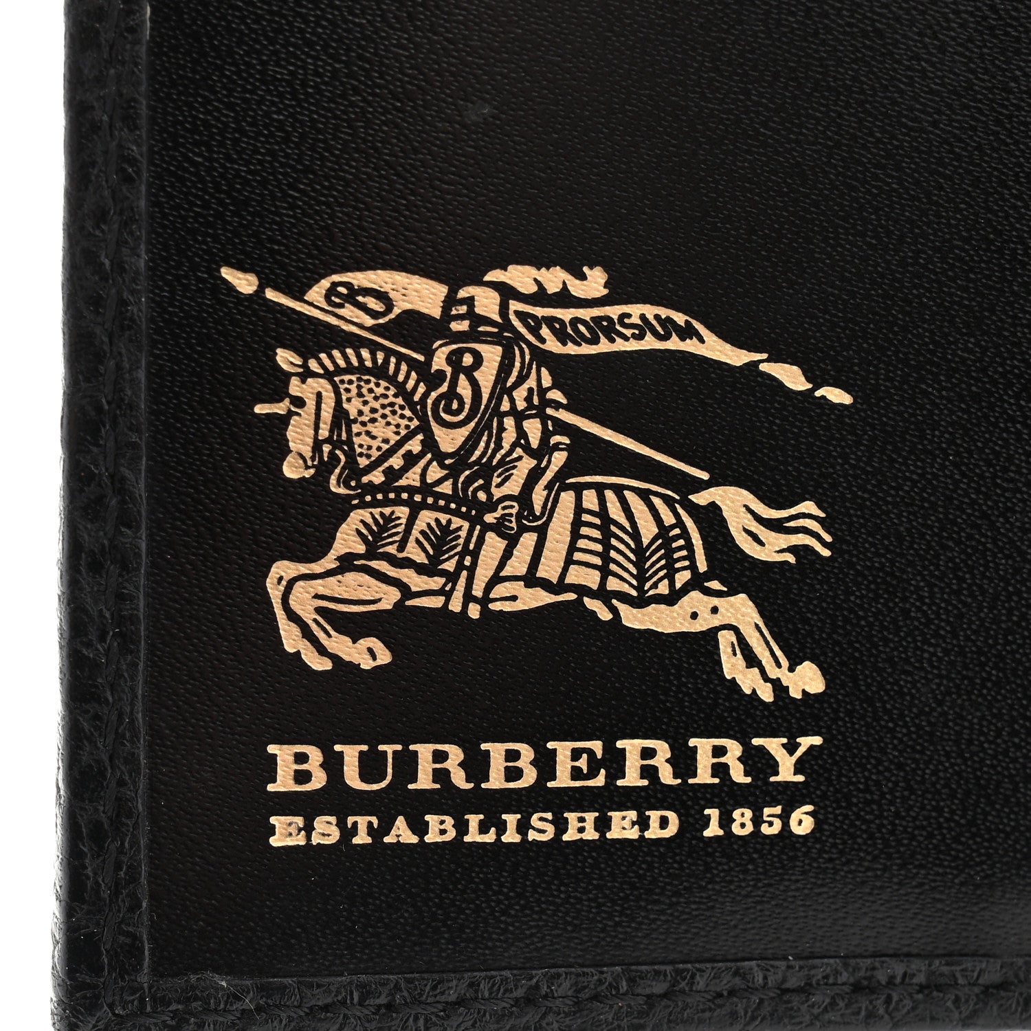 Burberry Haymarket Check Compact Wallet Black 6 of 11