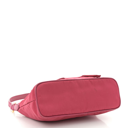 Prada Tessuto Nylon Bow Shoulder Bag Begonia 4 of 12
