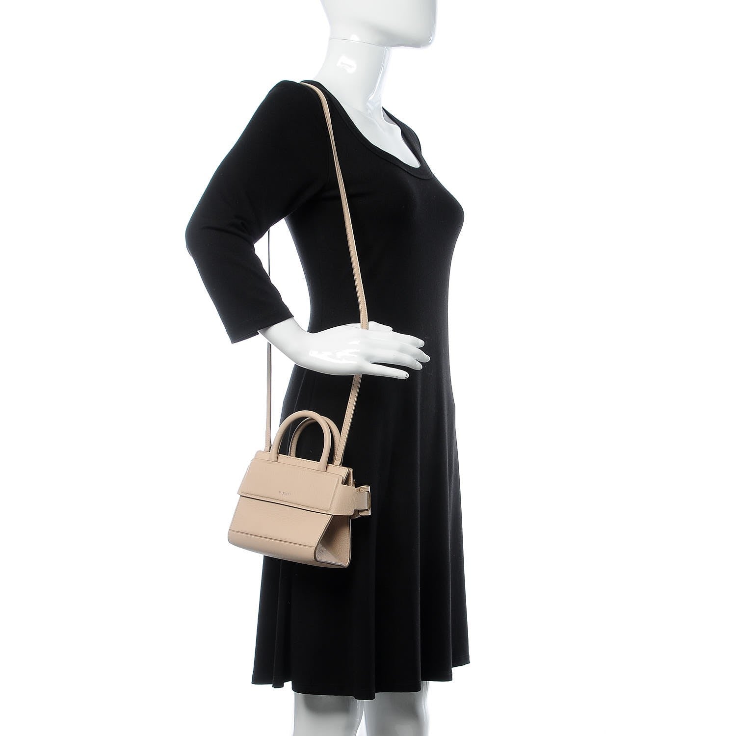 Givenchy Grained Calfskin Nano Horizon Satchel Nude Pink 3 of 12