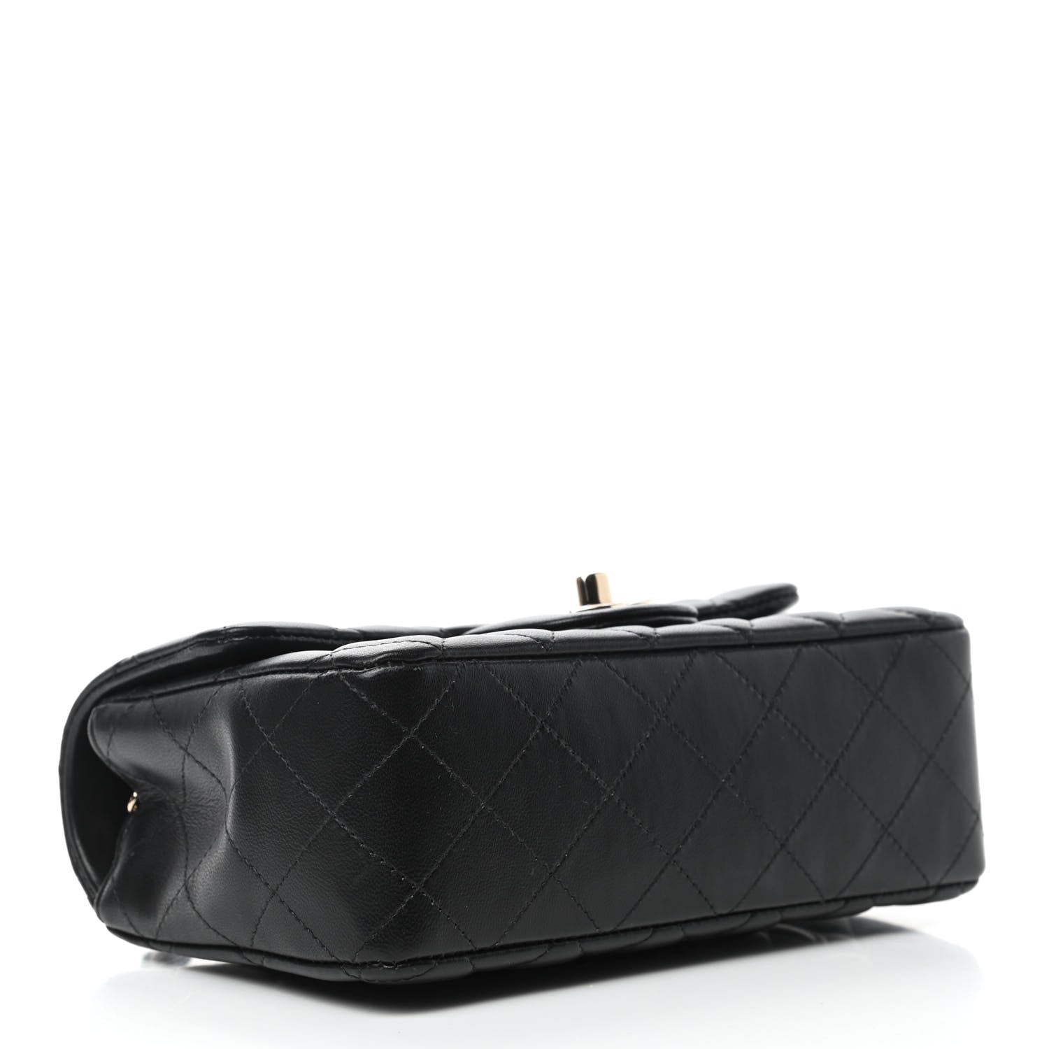 Chanel Lambskin Quilted Mini Rectangular Flap Black 3 of 4