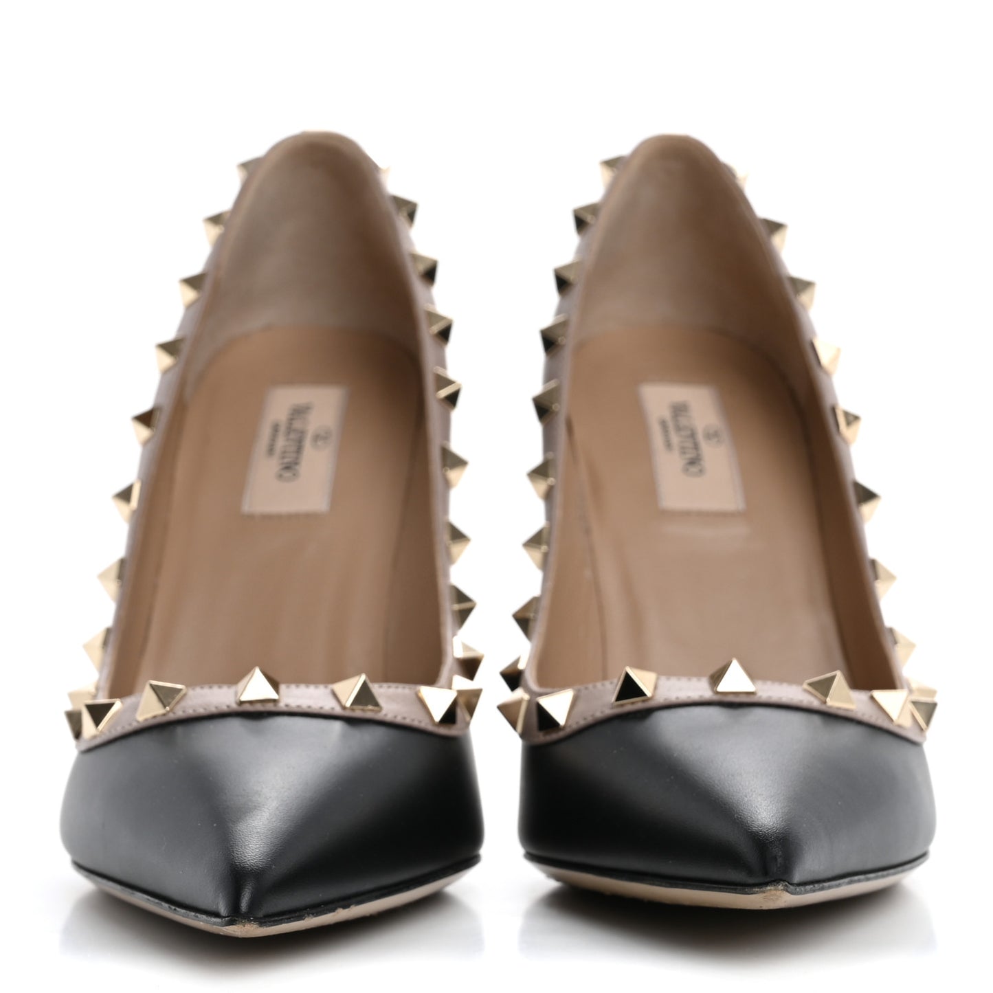Nappa Rockstud 100mm Pumps 38 Black Poudre